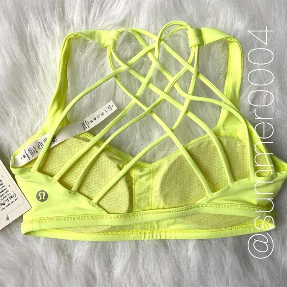 NWT Lululemon Free To Be Wild Bra Florid Flash 4 - Picture 4 of 8